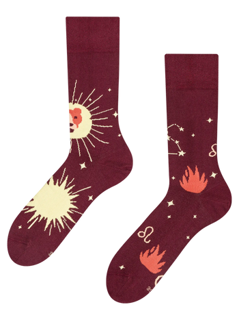 Calcetines alegres Signos del Zodíaco Leo