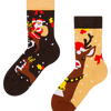 Calcetines infantiles alegres Reno y Santa