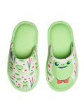 Pantuflas infantiles alegres Ranita