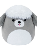 Squishmallows Arnold, el perro pastor gris y blanco, 13 cm