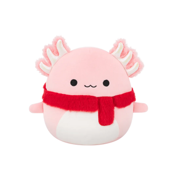 Squishmallows Archie, El Ajolote Rosa Con Bufanda Suave, 30 cm