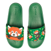Chanclas alegres Panda rojo