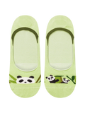 Calcetines invisibles alegres Pandas y bambú