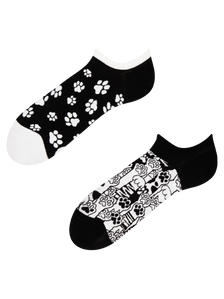 Calcetines sneakers alegres Patas de gato