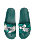 Chanclas infantiles alegres Koalas y hojas