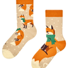 Calcetines infantiles de invierno Zorro con bufanda