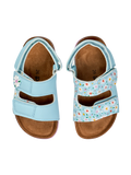Sandalias infantiles con suela de corcho Corazones y margaritas