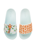 Chanclas infantiles alegres Linda jirafa