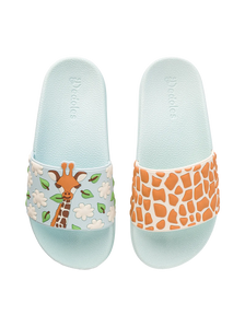 Chanclas infantiles alegres Linda jirafa