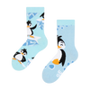 Calcetines infantiles alegres Pingüino feliz