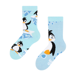 Calcetines infantiles alegres Pingüino feliz
