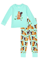 Pijama infantil alegre Ardilla en el bosque