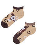 Calcetines tobilleros alegres para niños Caballos