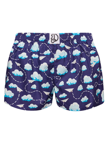 Calzoncillos alegres para mujer Aviones de papel y nubes