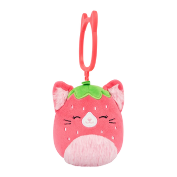 Squishmallows llavero Olma, la gata fresa, 9 cm