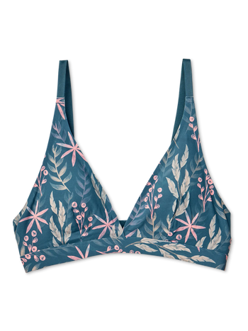 Bralette alegre sin costuras para mujer Hierba de pradera