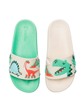 Chanclas infantiles alegres Skatepark de los dinosaurios