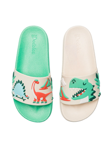 Chanclas infantiles alegres Skatepark de los dinosaurios