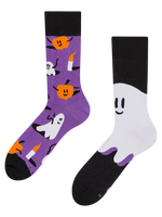 Calcetines alegres Fantasmas y calabazas