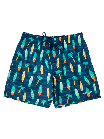 Bermudas alegres para hombre Surfista