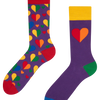 Calcetines alegres Corazones de arco iris