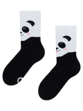 Calcetines infantiles alegres de inverno Panda feliz