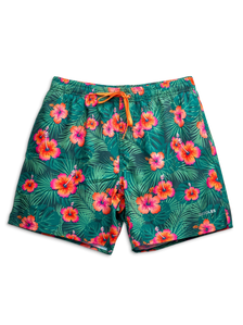 Bermudas alegres para hombre Hibisco