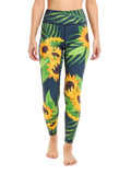 Mallas de gimnasio alegres Girassol e Folhas