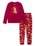 Pijama alegre para mujer Zorro y hojas