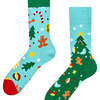 Calcetines alegres Adornos y árbol de Navidad