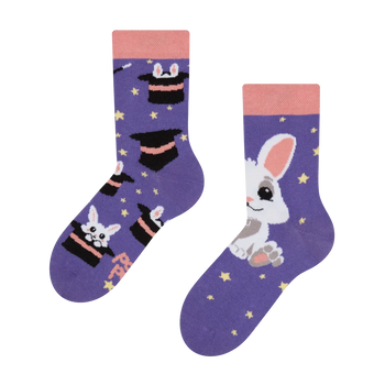 Calcetines infantiles alegres Conejo mágico