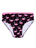 Bragas alegres para niña Flamencos y corazones