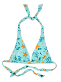 Top triangular alegre de bikini Conchas marinas