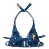 Top triangular alegre de bikini Medusas