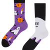 Calcetines alegres Fantasmas y calabazas
