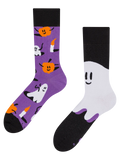 Calcetines alegres Fantasmas y calabazas