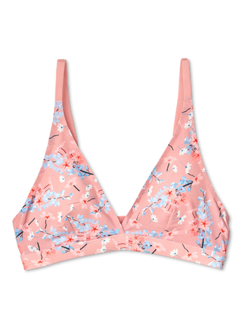 Bralette alegre sin costuras para mujer Parterre de flores