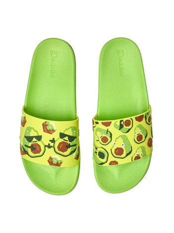 Chanclas alegres Aguacate pixelado