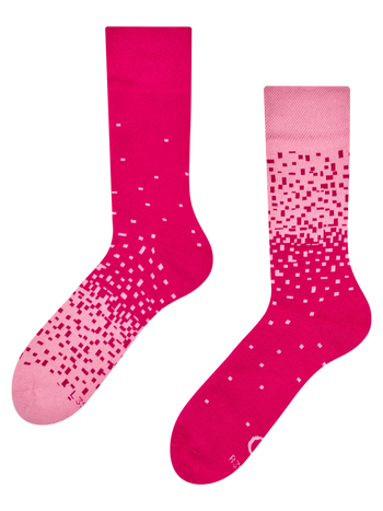 Calcetines de invierno Rosa claro y oscuro