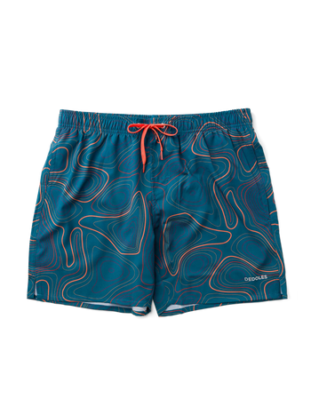 Bermudas alegres para hombre Líneas topográficas