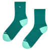Calcetines acanalados de media caña Ciclista verde