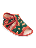 Pantuflas infantiles de punta abierta Galleta de jengibre