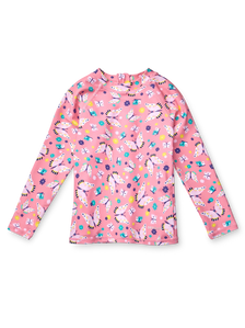 Camiseta de baño infantil con protección UV Mariposas dulces