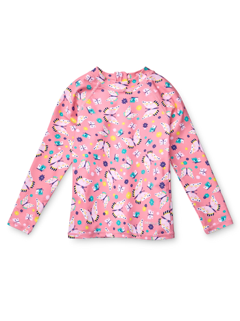 Camiseta de baño infantil con protección UV Mariposas dulces