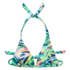 Top triangular alegre de bikini Pop Art