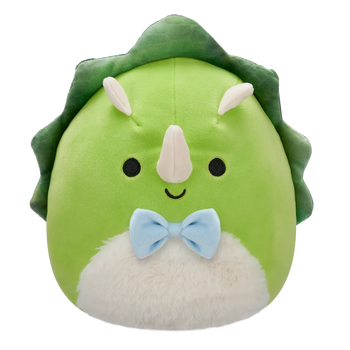 Squishmallows Tristan el Triceratops Verde con la Tripa Suave, 20 cm