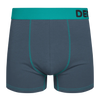 Bóxeres para hombre gris y turquesa