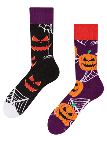 Calcetines alegres Calabaza aterradora