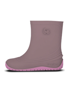 Botas de agua barefoot para niños Be Lenka Pudds - Rosa empolvado