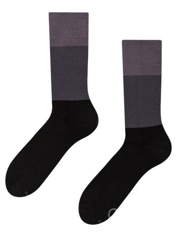 Calcetines de invierno Negro tricolor